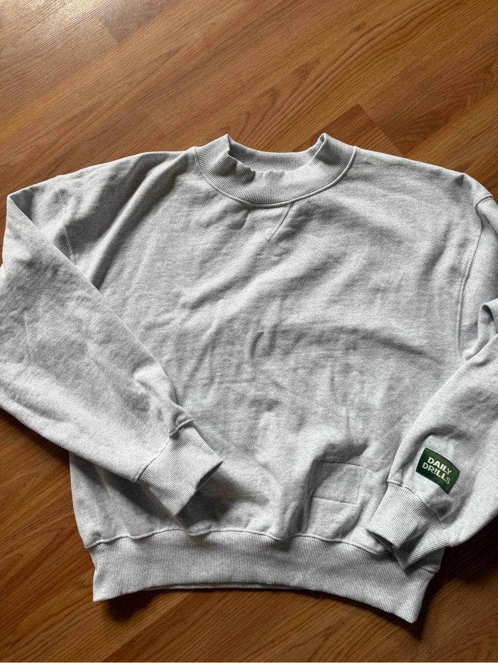 Daily Drills Grey Vintage Crewneck